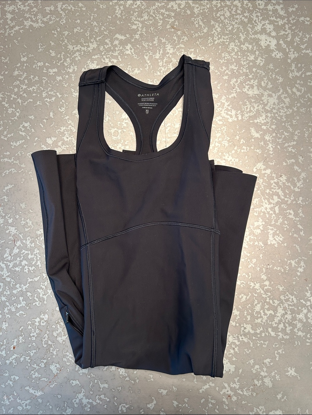 Athleta Black Racerback Athletic Jumpsuit